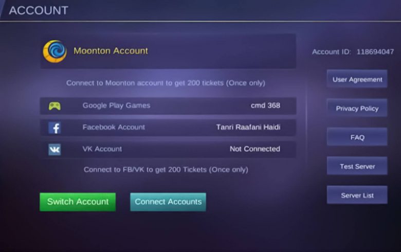 Advanced Server Mobile Legends
