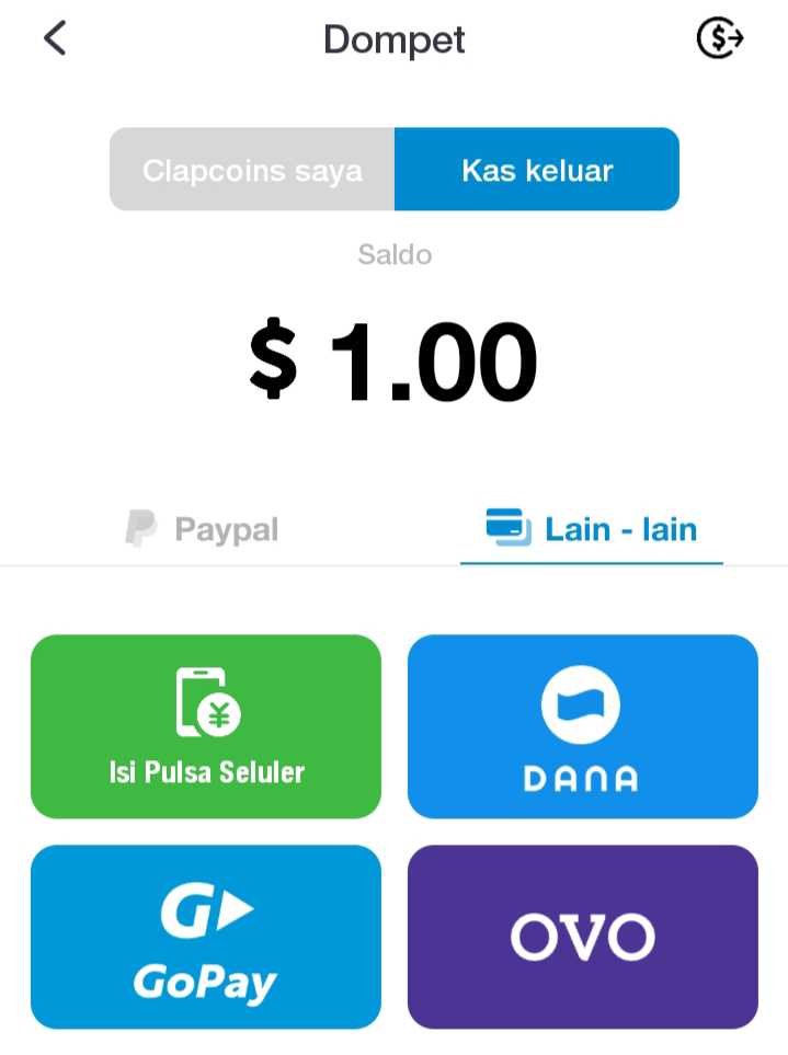 Metode Penarikan Uang Aplikasi ClipClaps