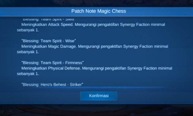 Blessing Magic Chess Mobile Legends